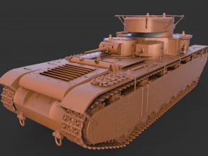 soviet heavy tank t-35 3D Model