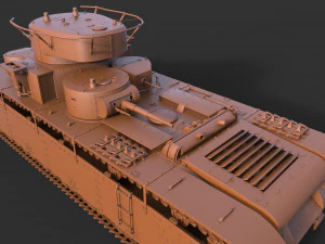 soviet heavy tank t-35 3D Model