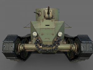soviet tank bt-2 1933 3D मॉडल