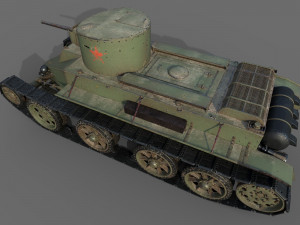 soviet tank bt-2 1933 3D मॉडल