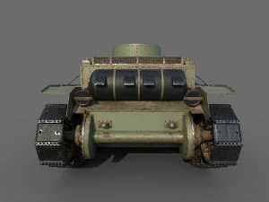 soviet tank bt-2 1933 3D Model