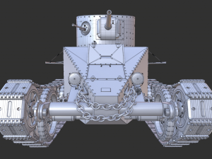 soviet tank bt-2 1933 3D मॉडल
