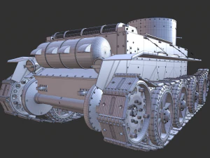 soviet tank bt-2 1933 3D Model