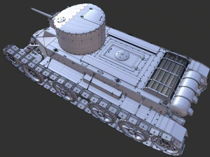 soviet tank bt-2 1933 3D Model