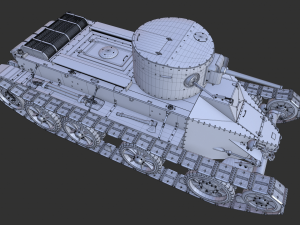 soviet tank bt-2 1933 3D मॉडल