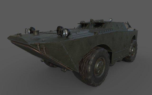 brdm-1 Modelo 3D .c4d .max .obj .3ds .fbx .stl .blend 