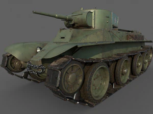 Sowjetischer Panzer BT-5 3D Modell