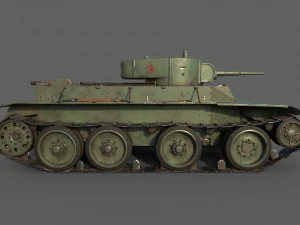 soviet tank bt-5 3D Model