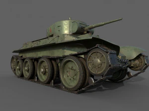 soviet tank bt-5 3D Model