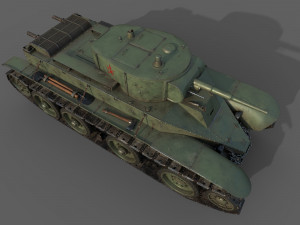 soviet tank bt-5 3D मॉडल