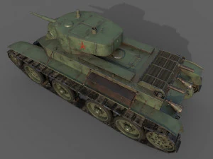 soviet tank bt-5 3D Model