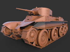 soviet tank bt-5 3D मॉडल