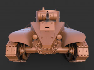 soviet tank bt-5 3D Model