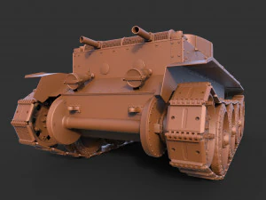 soviet tank bt-5 3D Model