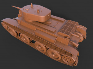 soviet tank bt-5 3D मॉडल