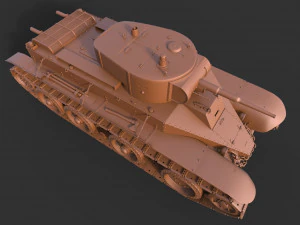 soviet tank bt-5 3D Model