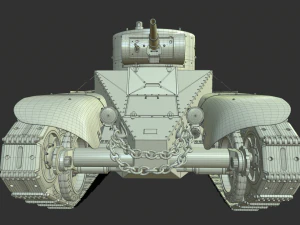 soviet tank bt-5 3D Model