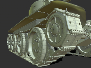 soviet tank bt-5 3D मॉडल