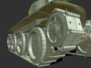 soviet tank bt-5 3D Model