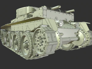 soviet tank bt-5 3D Model