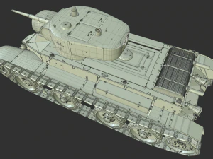 soviet tank bt-5 3D Model