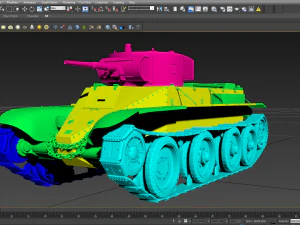 soviet tank bt-5 3D Model