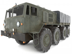 soviet truck maz 535 3D Model