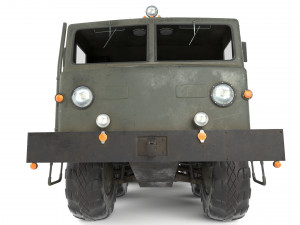 soviet truck maz 535 3D 模型