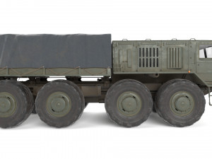 soviet truck maz 535 3D 模型