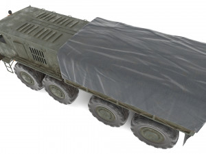 soviet truck maz 535 3D 模型