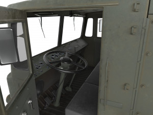 soviet truck maz 535 3D 模型