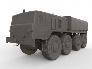soviet truck maz 535 3D 模型