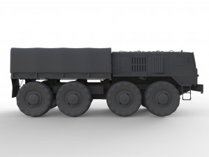 soviet truck maz 535 3D 模型