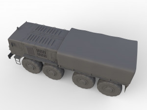soviet truck maz 535 3D 模型