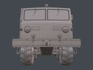 soviet truck maz 535 3D 模型