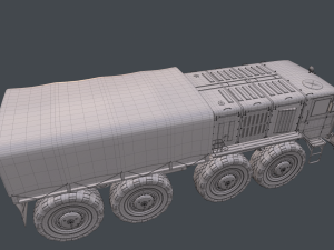 soviet truck maz 535 3D 模型