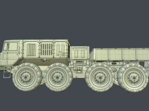 маз 537л 3D Модель