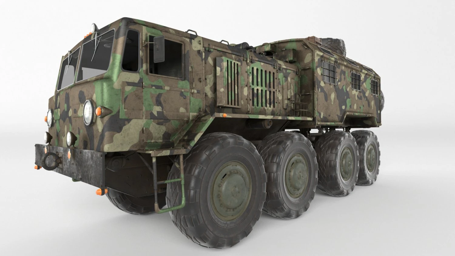soviet truck maz 537 kung 3D Model .c4d .max .obj .3ds .fbx .stl .blend 