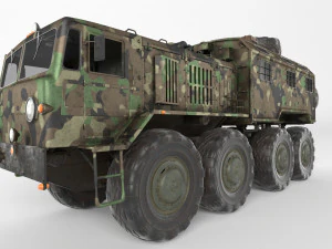 소련 트럭 MAZ 537 쿵 3D 모델