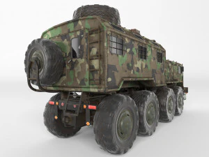 soviet truck maz 537 kung 3D Model