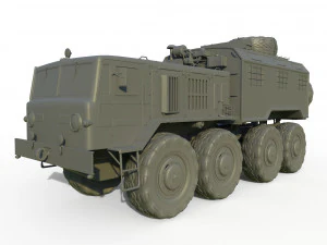 soviet truck maz 537 kung 3D Model