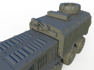 soviet truck maz 537 kung 3D Model
