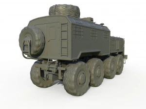 soviet truck maz 537 kung 3D Model