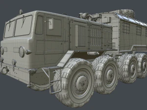 soviet truck maz 537 kung 3D Model