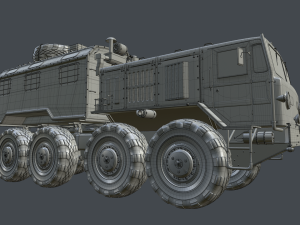 soviet truck maz 537 kung Modelo 3D