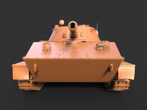 soviet tank pt-76 3D Model