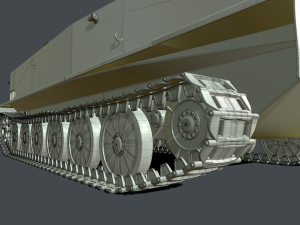 soviet tank pt-76 3D Model