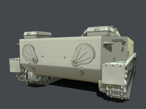 soviet tank pt-76 3D Model
