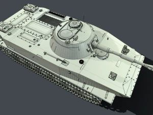 soviet tank pt-76 3D Model