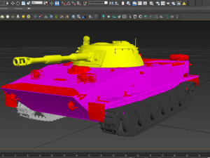 soviet tank pt-76 3D Model